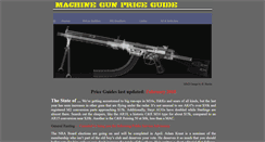 Desktop Screenshot of machinegunpriceguide.com